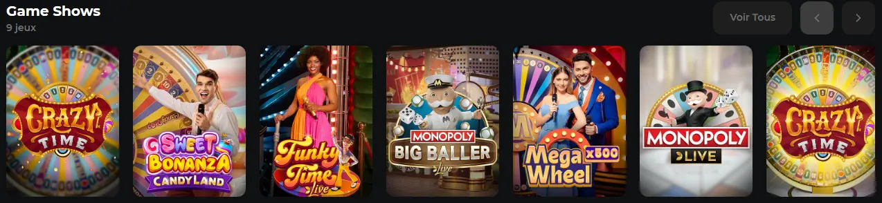 jeux casino au Betify Casino