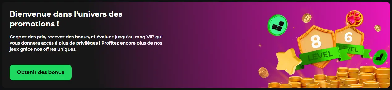 Bienvenue dans l'univers des promotions au Betify Casino