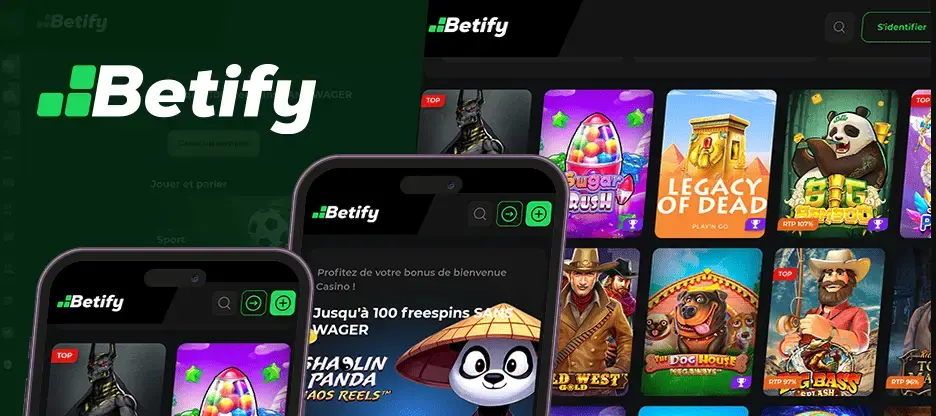 applicaiton mobile au Betify Casino